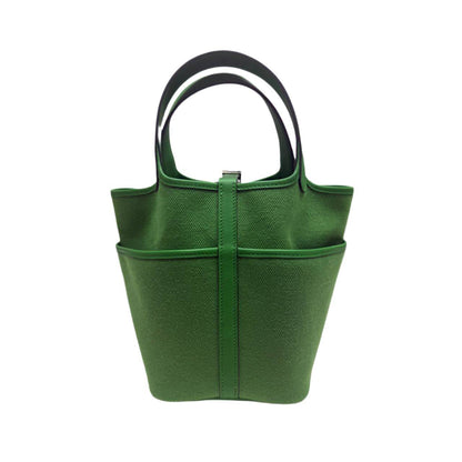 Hermes Picotin 18 Cargo in Vert Yucca color Stamp B (2023)