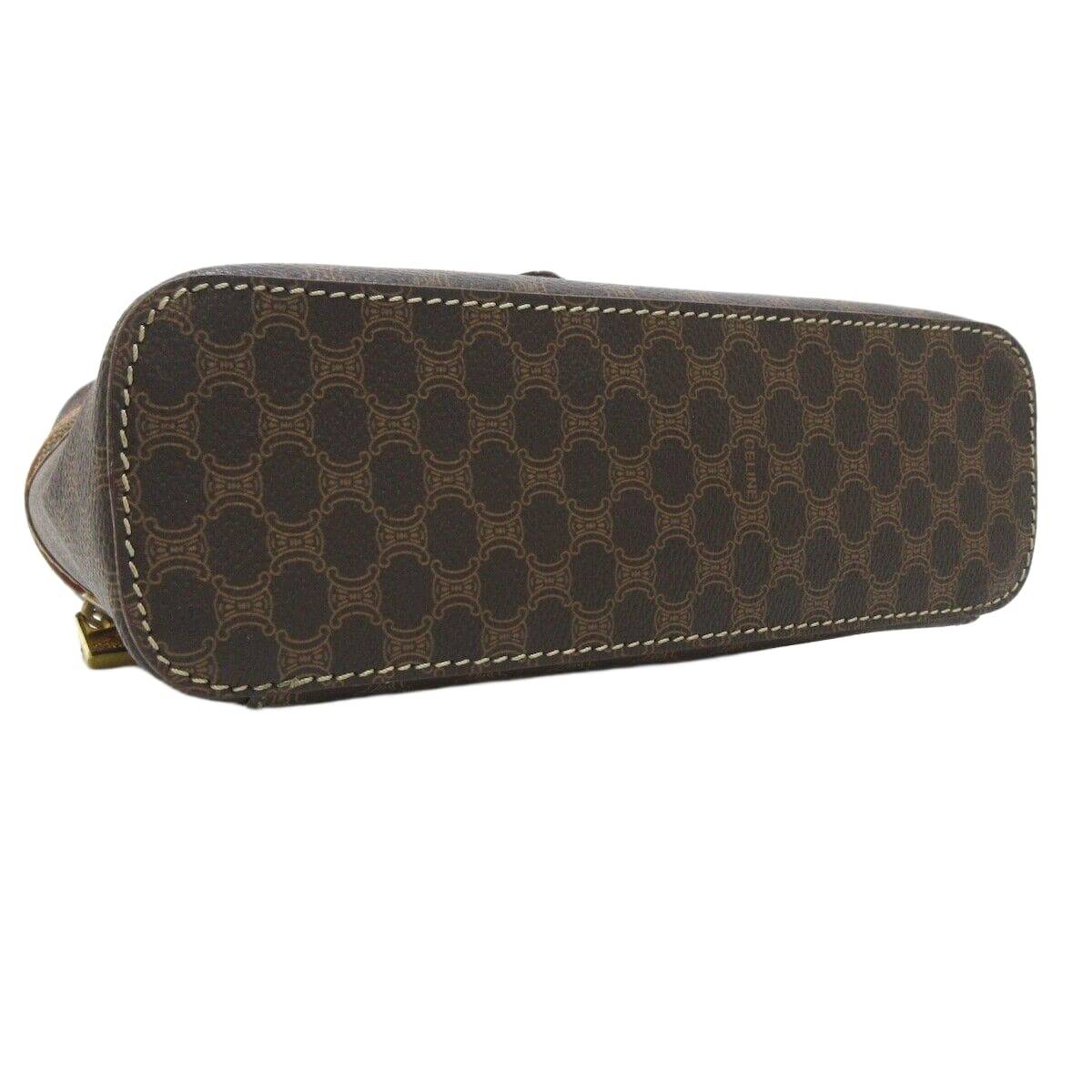 CELINE Macadam Dark Brown Vanity Bag
