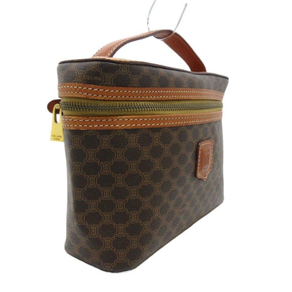 CELINE Macadam Dark Brown Vanity Bag