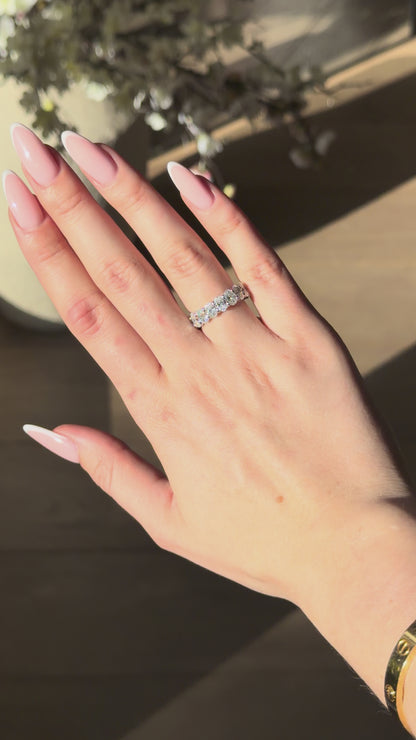 Diamond Band in 14k White Gold