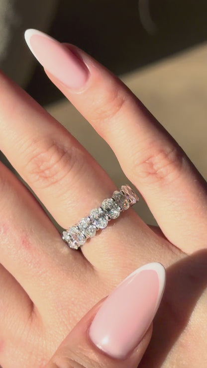 Diamond Band in 14k White Gold