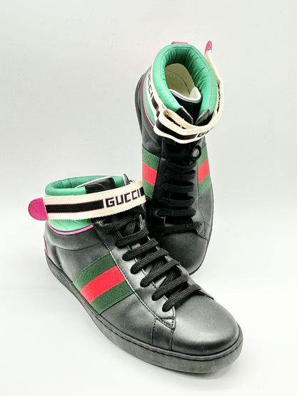 Gucci Stripe Ace High-Top Men's Sneakers