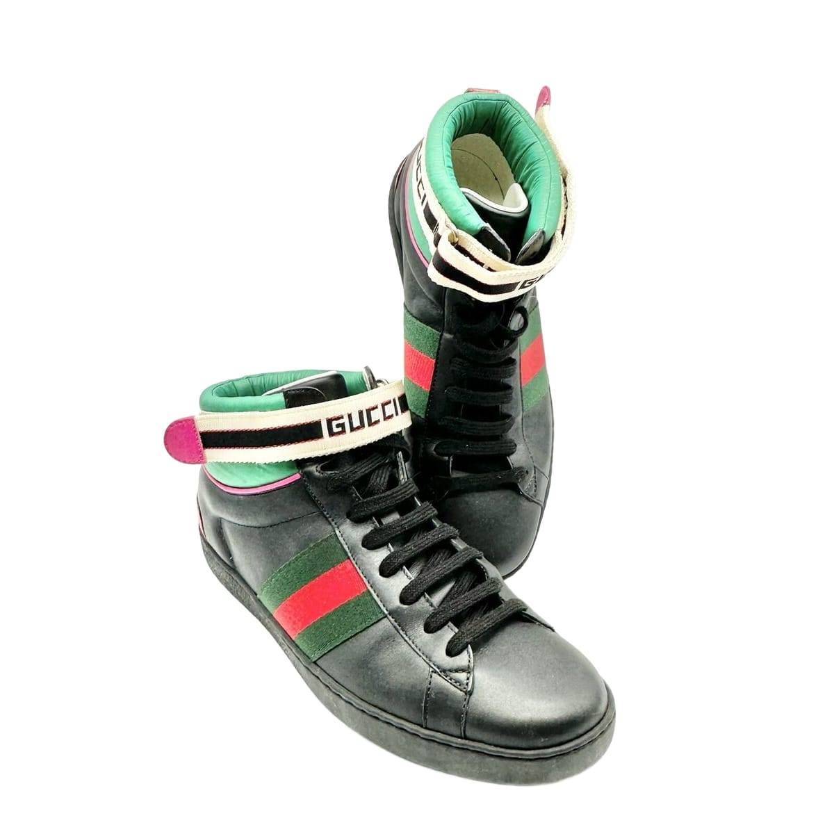 Gucci Stripe Ace High-Top Men's Sneakers