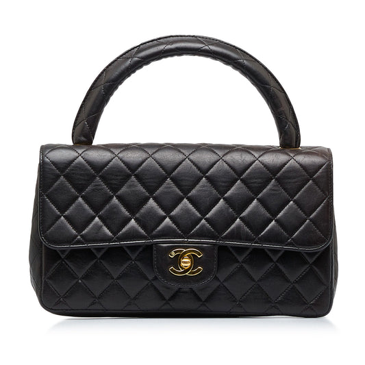 Chanel Medium Kelly Parent Top Handle Bag Black