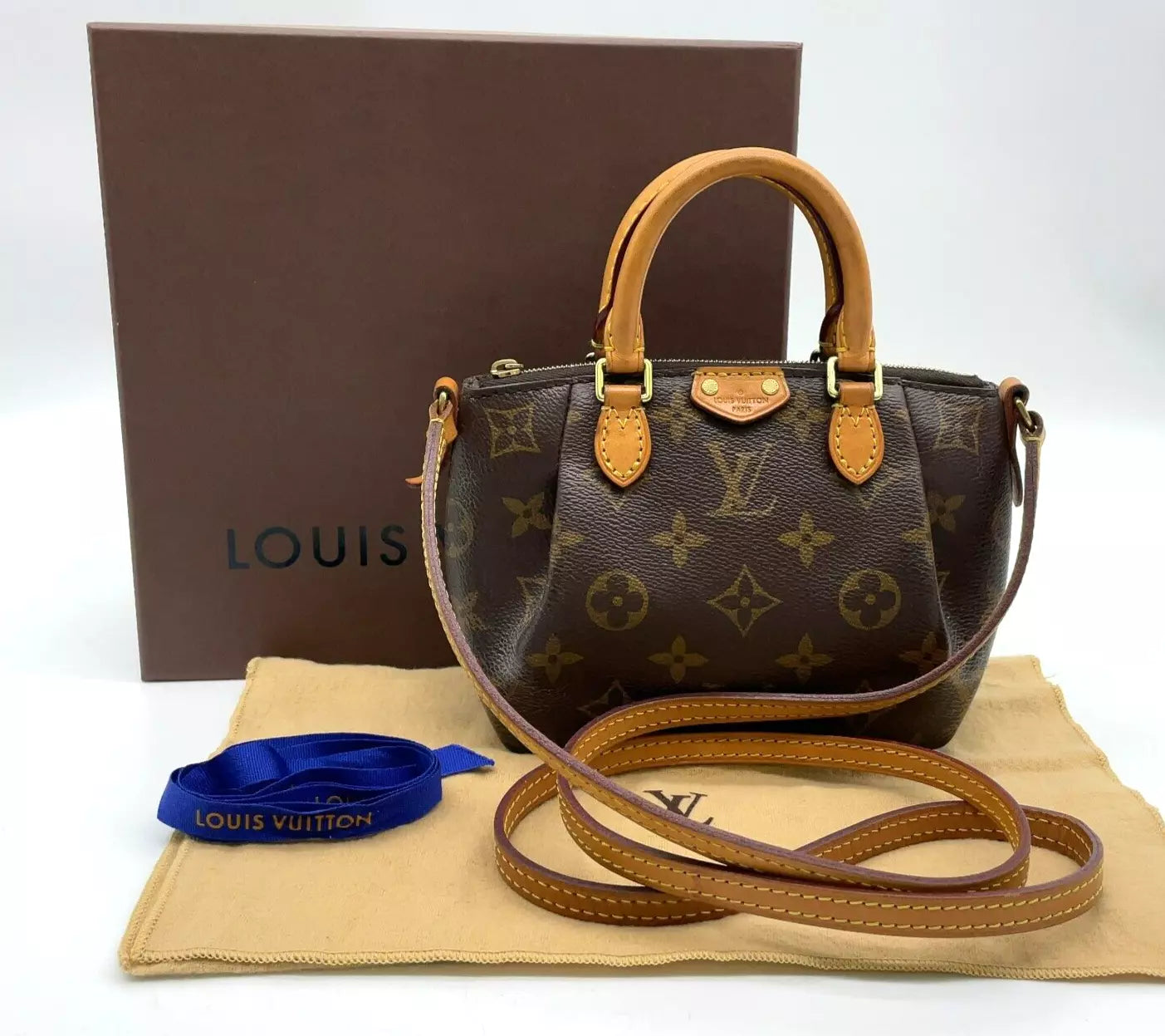 Louis Vuitton Monogram Nano Tulane Shoulder Bag with Bag and Box