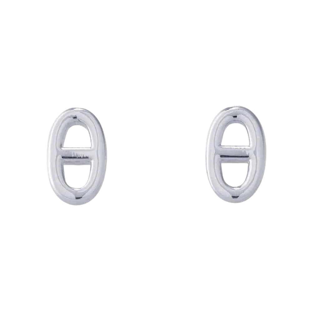 HERMES Chaine d'Ancre Earrings Size TPM SV925