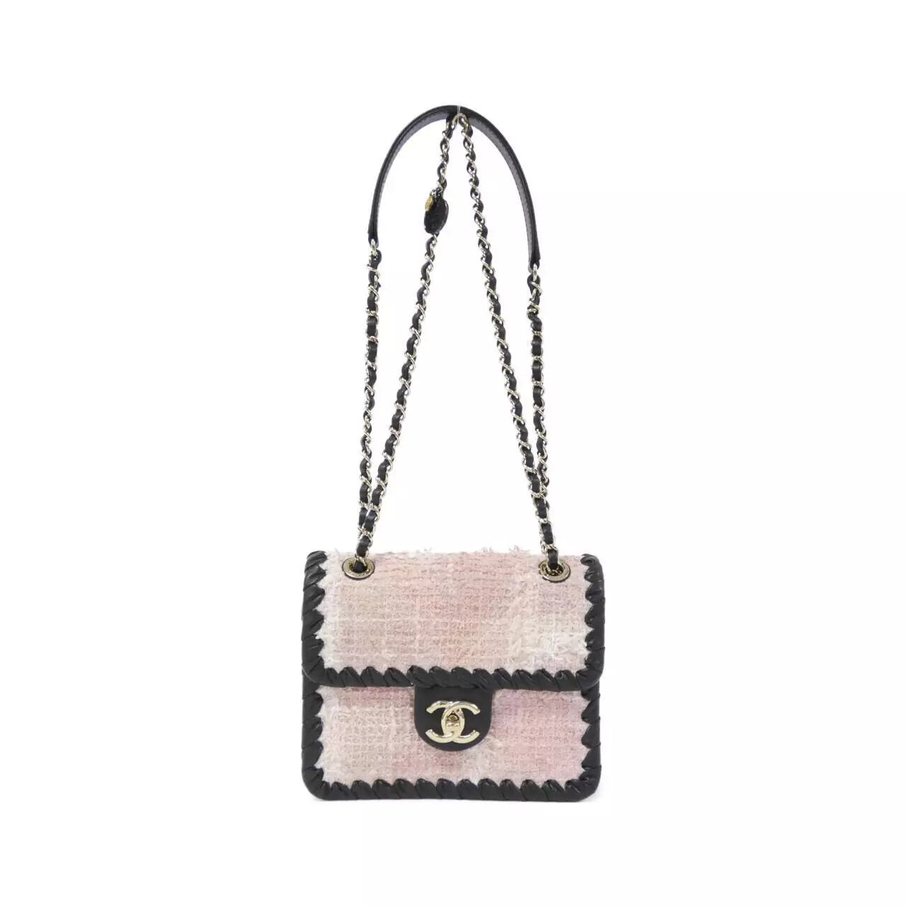 CHANEL Shoulder Bag – Pink/Black Gold