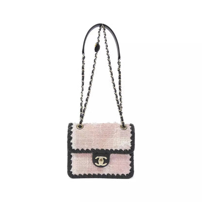 CHANEL Shoulder Bag – Pink/Black Gold