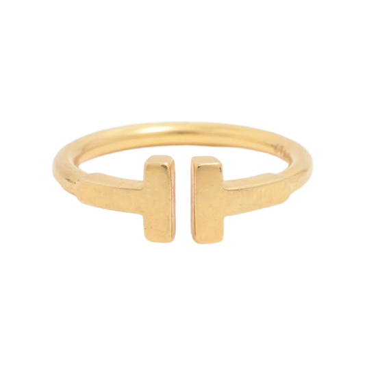 Tiffany T Wire Ring 750(YG) 2.8g