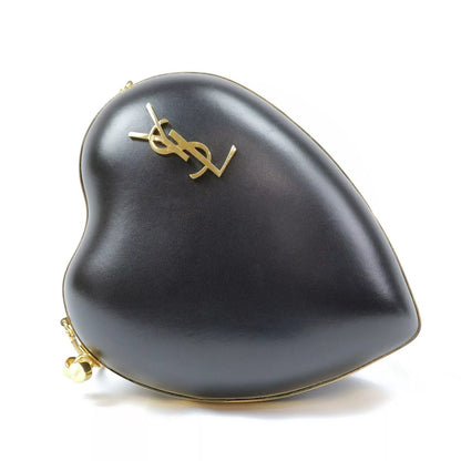 Saint Laurent Shoulder Box Bag Black Heart Love