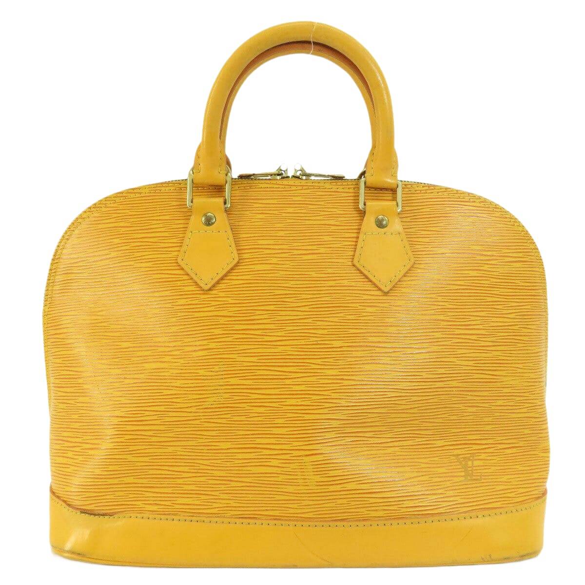 LOUIS VUITTON Handbag Alma Tassili Yellow Epi Leather