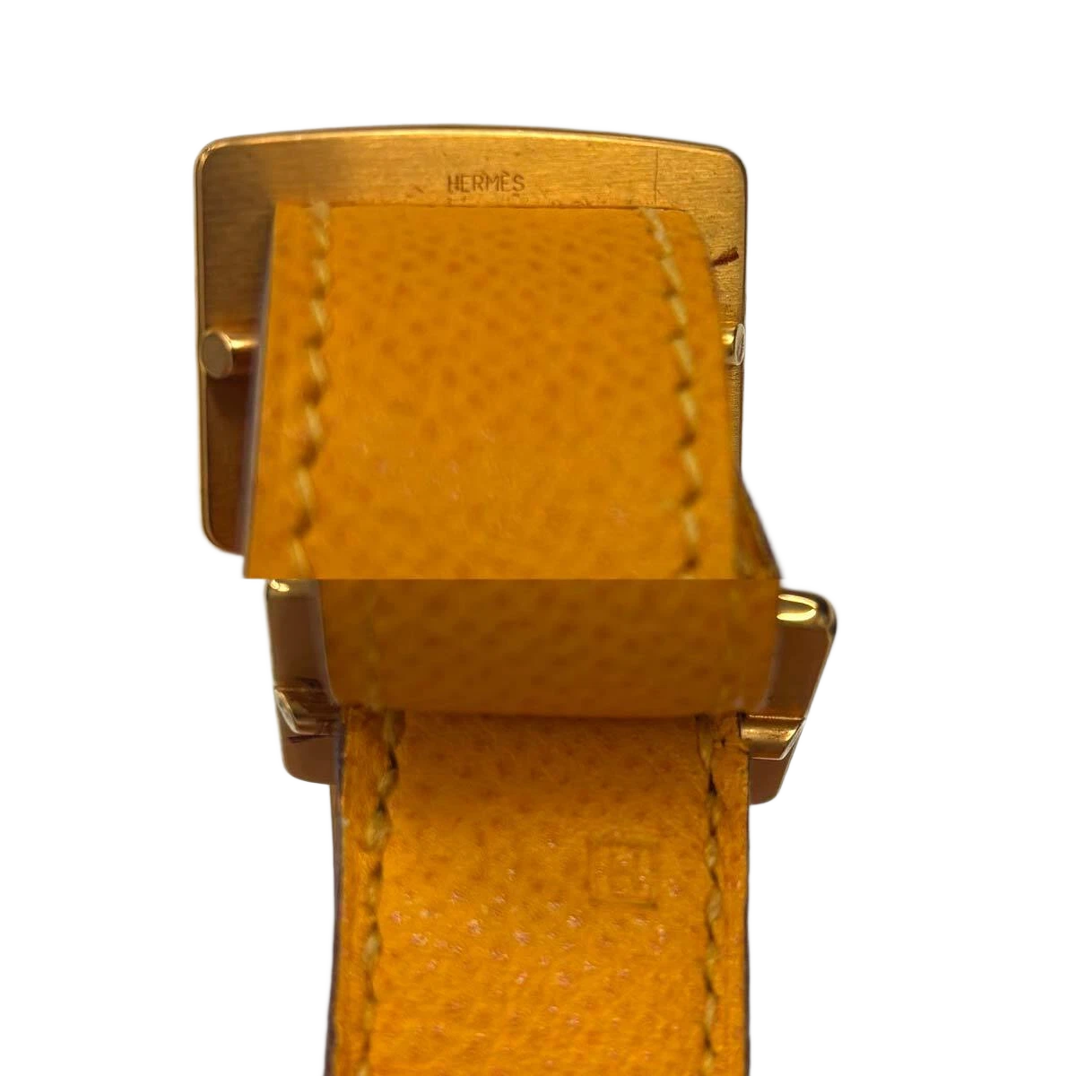 HERMES Mangeoire MM Hand Shoulder Bag Epsom Jaune Purse
