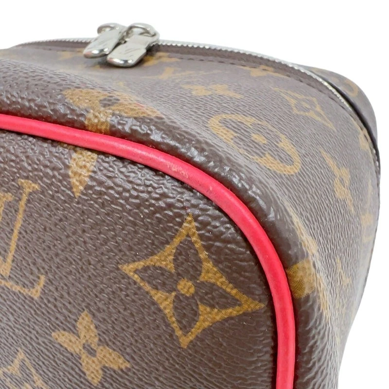 LOUIS VUITTON Nice Mini M46766 Brown Red Monogram Women's