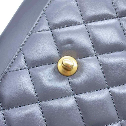 CHANEL Mini Shopping Bag Size Mini Calf Leather Gray