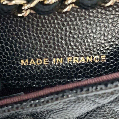 CHANEL Matelasse Belt Bag Calfskin Black