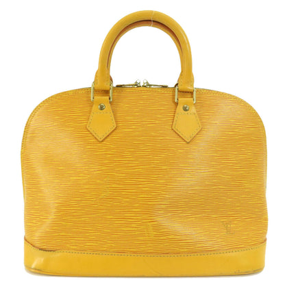 LOUIS VUITTON Handbag Alma Tassili Yellow Epi Leather