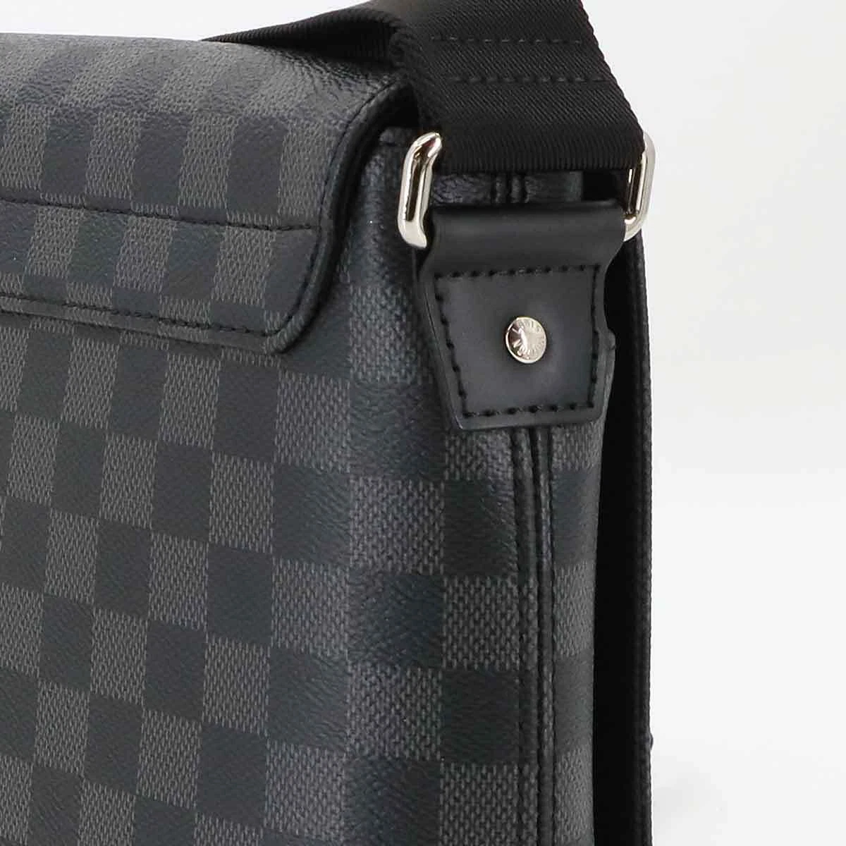 LOUIS VUITTON Damier Graphite District PM NV2 Shoulder Bag Black N40349