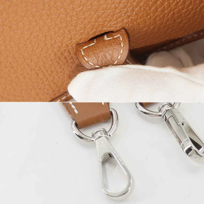 HERMES Everlyne Amazone TPM Shoulder Bag Taurillon Clemence Gold