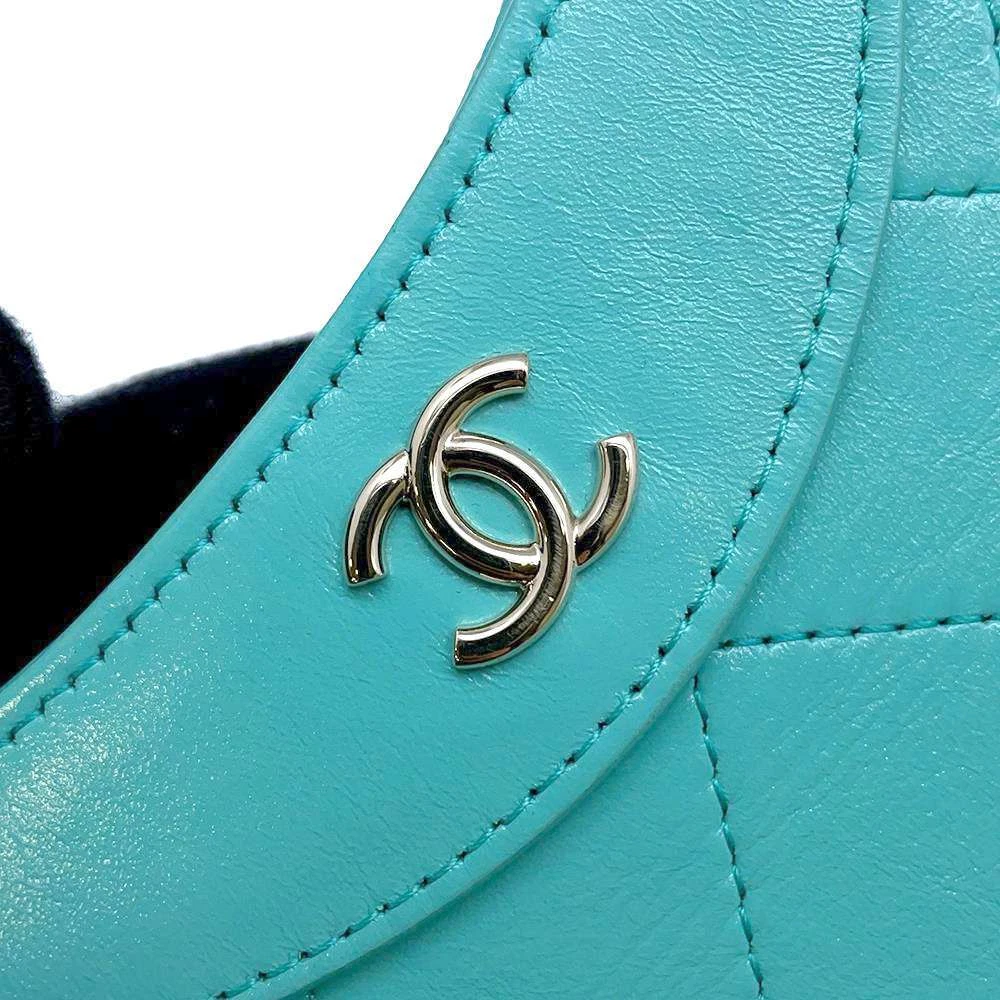 CHANEL CHANEL31 Mini Shopping Bag Calf Leather Turquise Blue