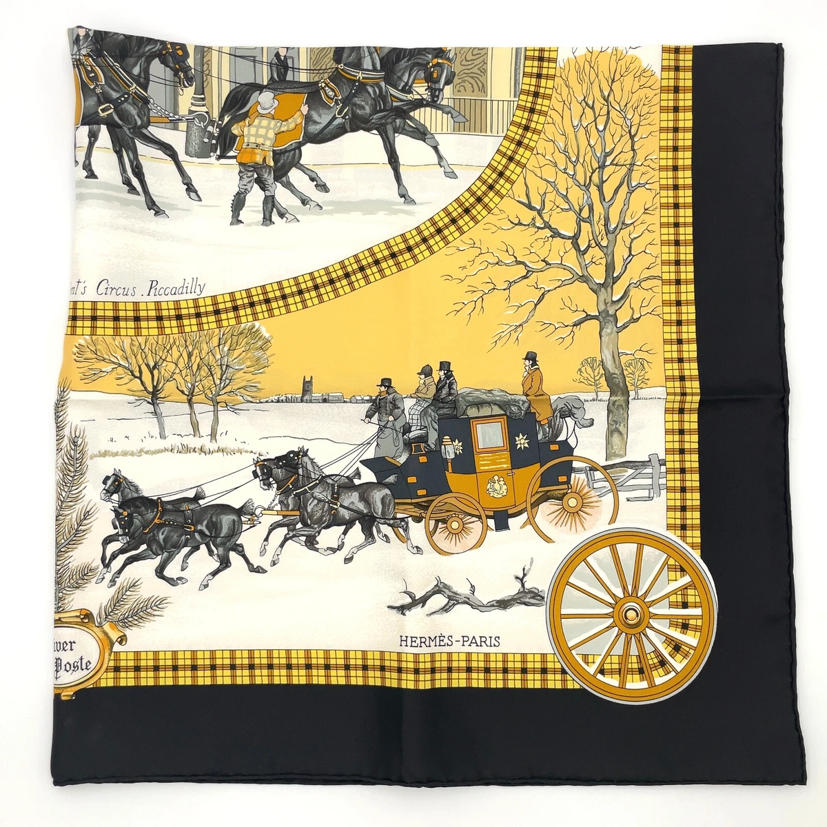 Hermes Carré 90 Bull & Mouth Regents Circus Piccadilly Scarf
