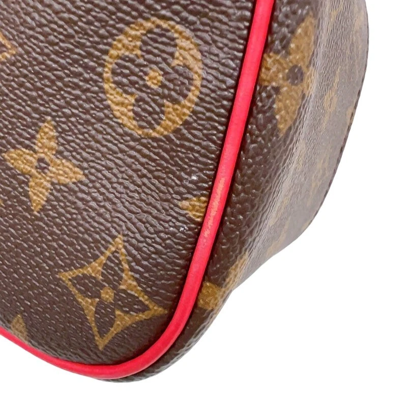 LOUIS VUITTON Nice Mini M46766 Brown Red Monogram Women's