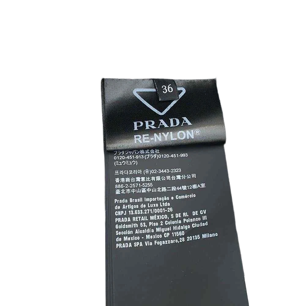PRADA Re-Nylon Cropped Blouson Jacket Size 36 Nylon 100% Black