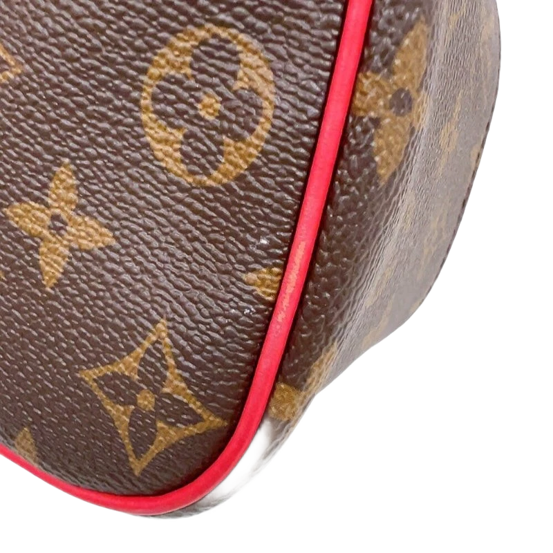 LOUIS VUITTON Nice Mini M46766 Brown Red Monogram Women's