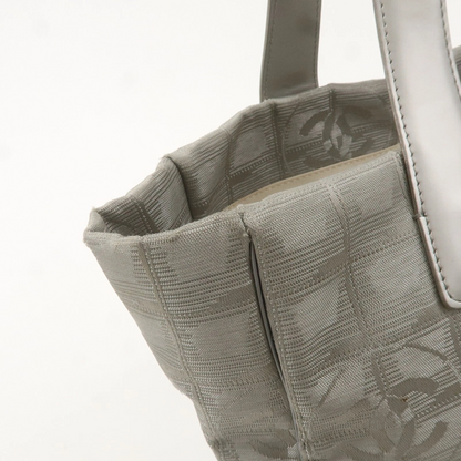 CHANEL New Travel Line Tote PM Tote Bag Jacquard Leather