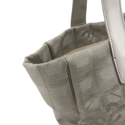 CHANEL New Travel Line Tote PM Tote Bag Jacquard Leather