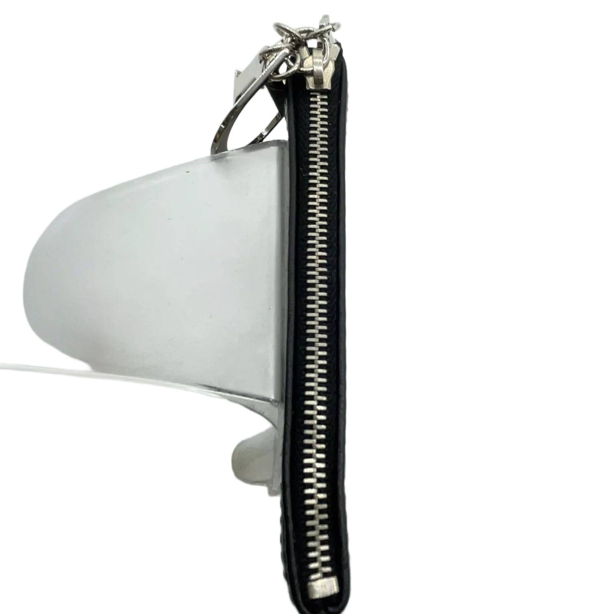 Christian Dior Trotter Nylon Black Logo Charm Coin Case