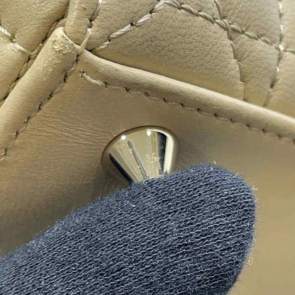 Dior Lady Dior MY ABC DIOR 2-Way Handbag Size Small Lambskin Beige