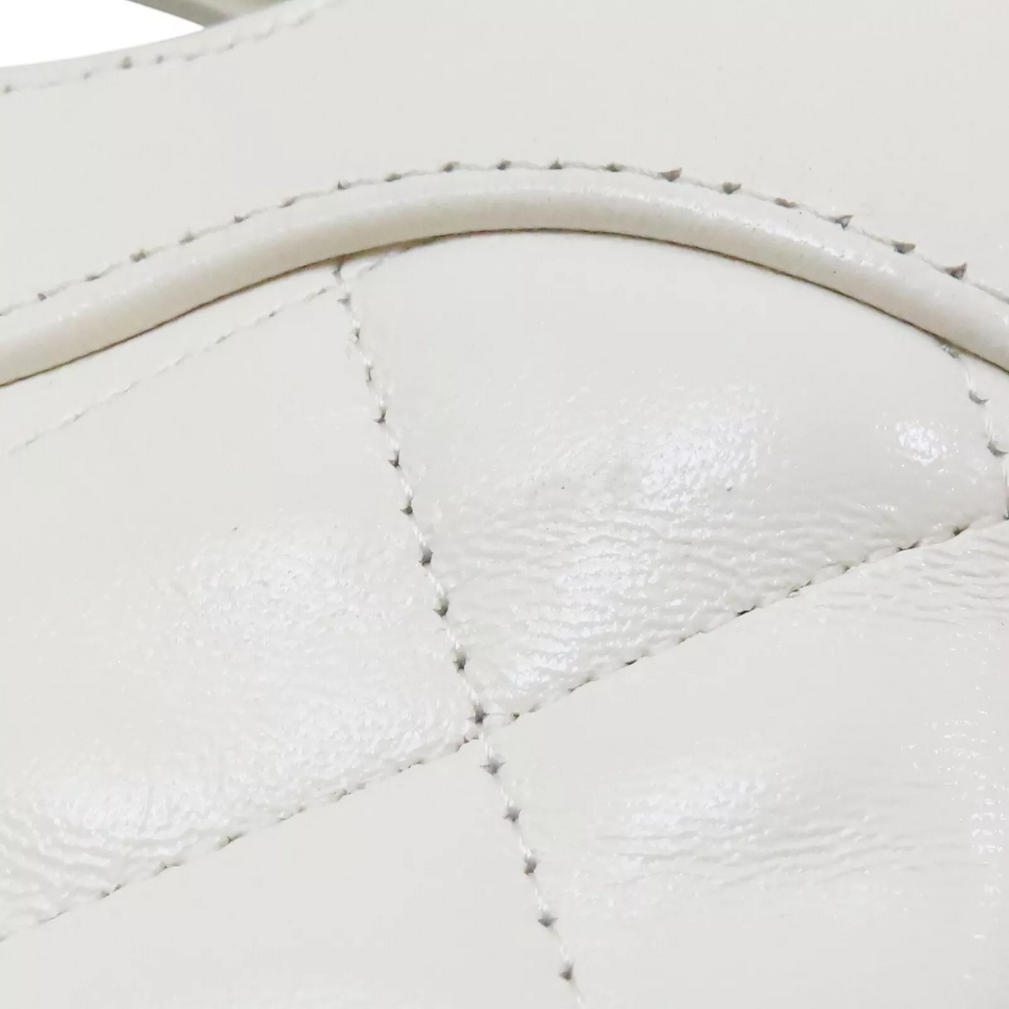 CHANEL 31 31 Nano Shoulder Handbag Calfskin White