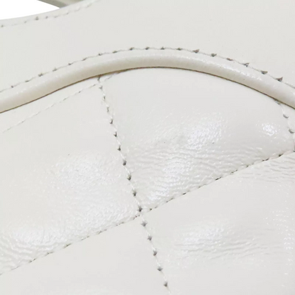 CHANEL 31 31 Nano Shoulder Handbag Calfskin White