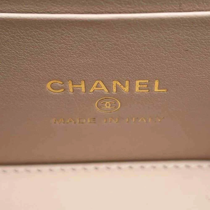 CHANEL Matelasse 2WAY Chain Vanity Bag Calfskin Beige