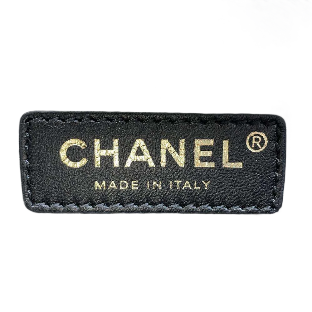CHANEL CHANEL31 2-WAY Handbag Size Large Crumple Calf Leather Black