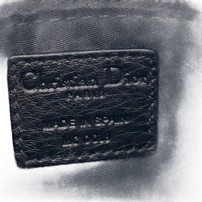 Christian Dior Trotter Nylon Black Logo Charm Coin Case