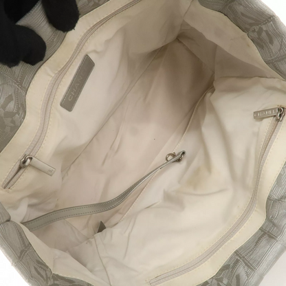 CHANEL New Travel Line Tote PM Tote Bag Jacquard Leather