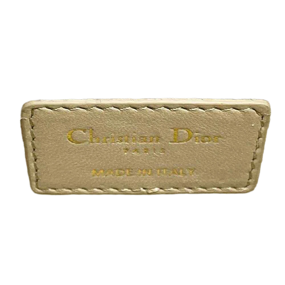 Dior Lady Dior MY ABC DIOR 2-Way Handbag Size Small Lambskin Beige