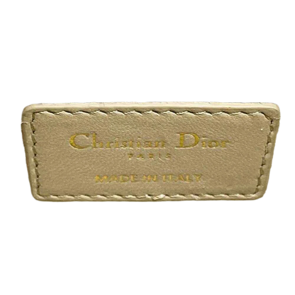 Dior Lady Dior MY ABC DIOR 2-Way Handbag Size Small Lambskin Beige