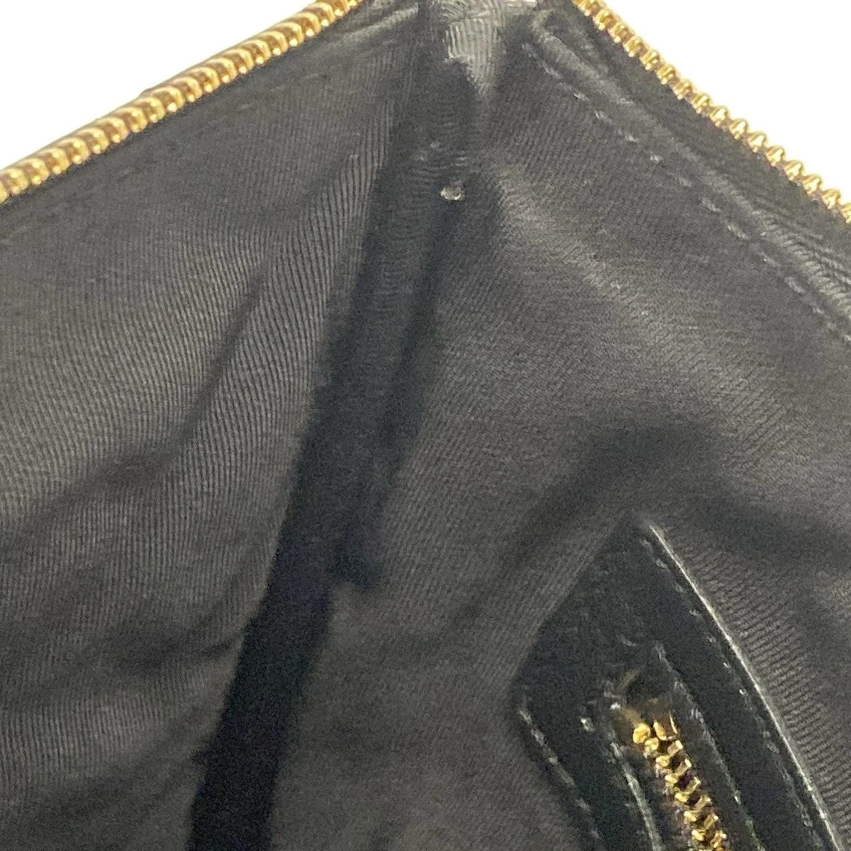 CHANEL Matelasse Black Lambskin Clutch Bag Gold Hardware