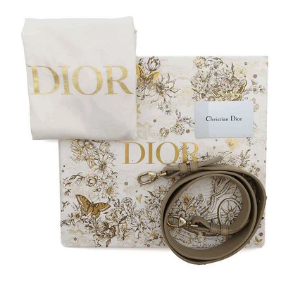 Dior Lady Dior MY ABC DIOR 2-Way Handbag Size Small Lambskin Beige
