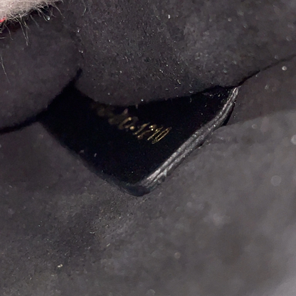 Christian Dior Small Cannage Leather 2-Way Vanity Bag in Black