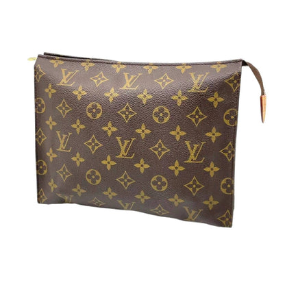 LOUIS VUITTON Monogram Poche Toilette 26 Clutch Bag W/Box