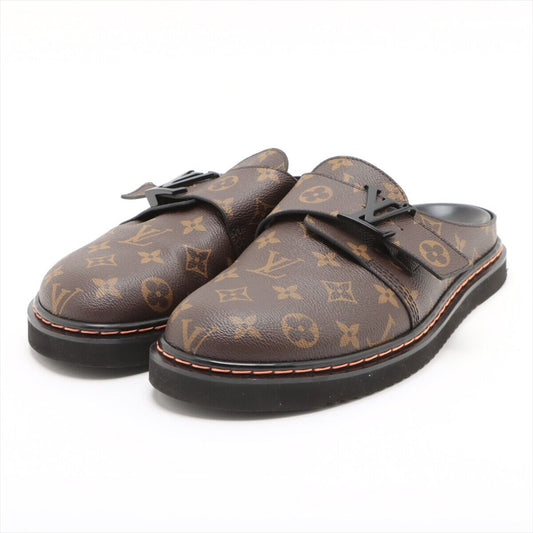 Vuitton LV Easy Line Mule 7 Men's Brown Monogram LV Logo