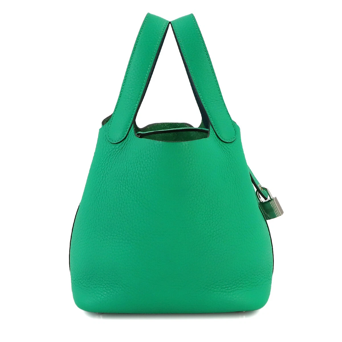 HERMES Picotin Lock Eclat PM Hand Bag Taurillon Clemence Menthe
