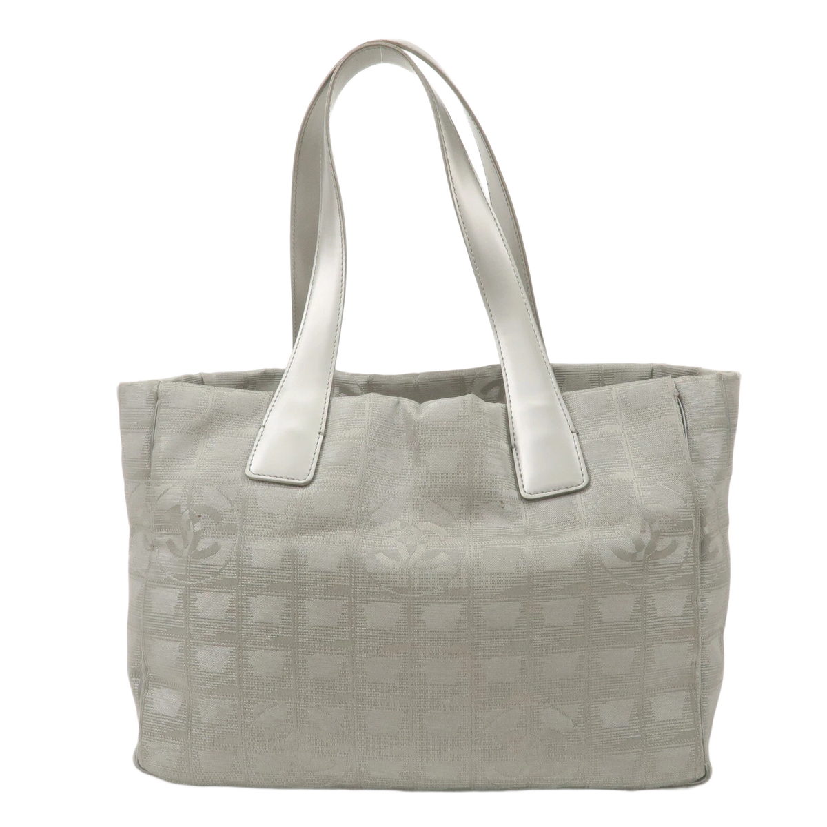 CHANEL New Travel Line Tote PM Tote Bag Jacquard Leather