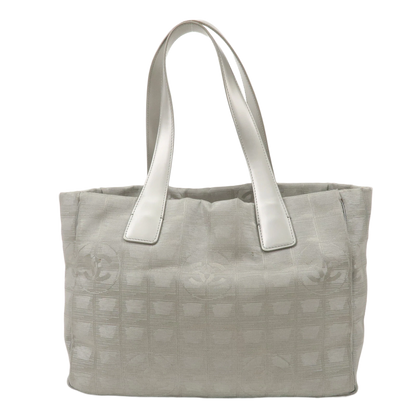 CHANEL New Travel Line Tote PM Tote Bag Jacquard Leather