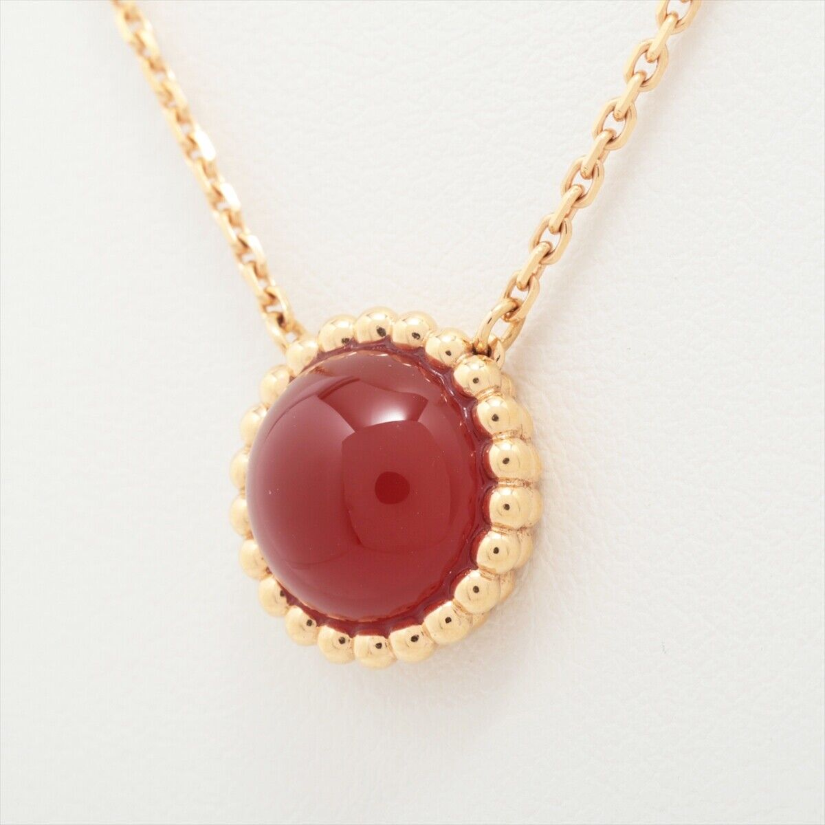 Van Cleef & Arpels Perlée Couleur Carnelian Necklace