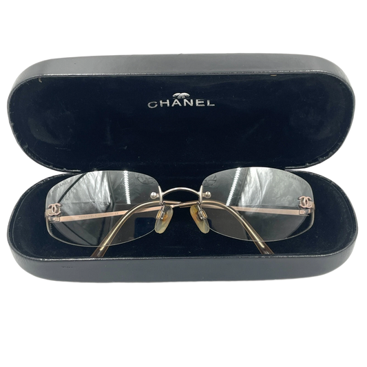 CHANEL Silver Sunglasses 57mm
