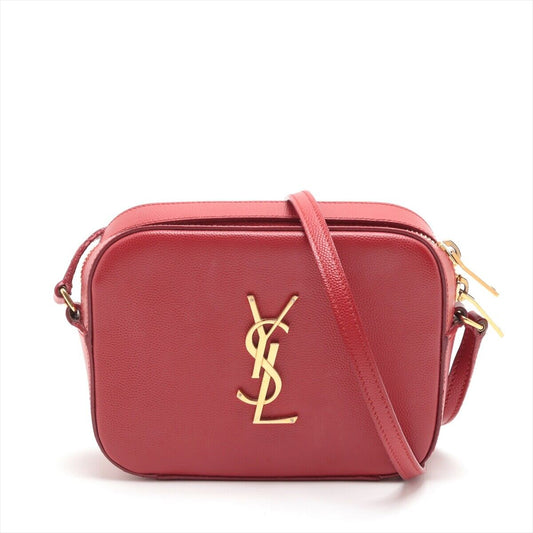 Saint Laurent Paris Leather Shoulder Bag Red